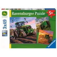 Ravensburgen puzzel 3x49 stukjes 5+ John Deere in actie